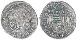 Maximilian II. 1564-1576
Denar, 1568 KB. Kremnitz
0,53g
ss