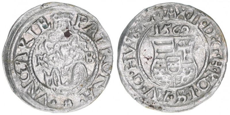 Maximilian II. 1564-1576
Denar, 1569 KB. Kremnitz
0,52g
vz-