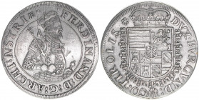 Erzherzog Ferdinand 1564-1595
Taler, ohne Jahr. Hall
28,21g
Avers Kratzer
vz