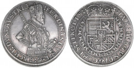 Erzherzog Ferdinand 1564-1595
Taler, ohne Jahr. Hall
28,73g
Enz.469
ss/vz