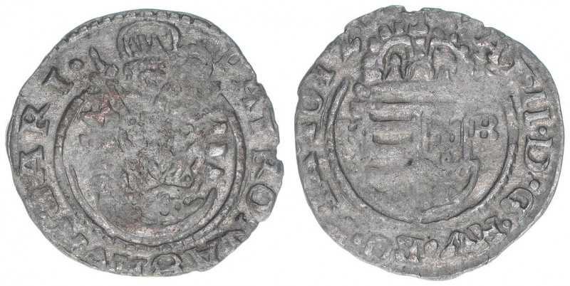 Matthias 1608-1619
Denar, 1612 KB. Kremnitz
0,41g
ss+