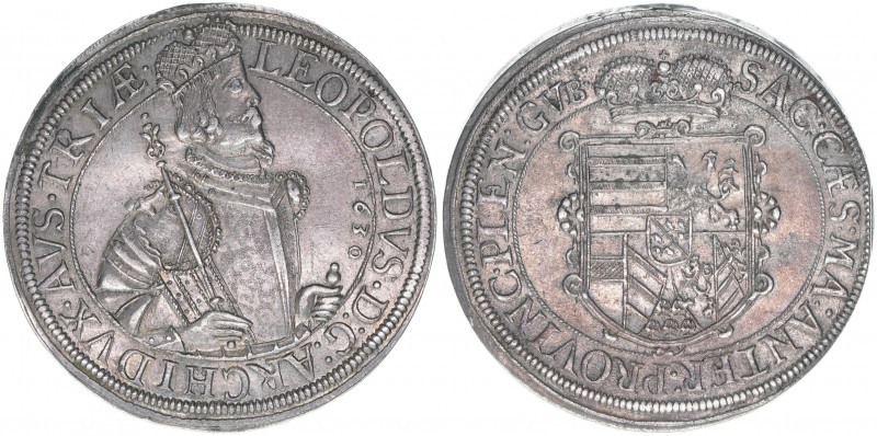 Erzherzog Leopold V. 1618-1632
Taler, 1630. Exemplar der Auktion VL Nummus 17,26...