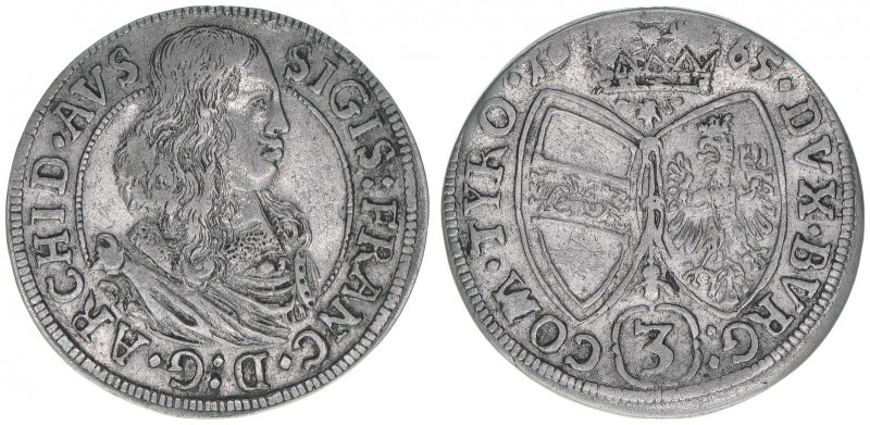 Erzherzog Sigismund Franz 1663-1665
Groschen, 1665. Hall
1,51g
ss