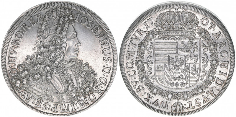 Joseph I. 1705-1711
Taler, 1707. Hall
28,63g
Herinek 130
stfr-