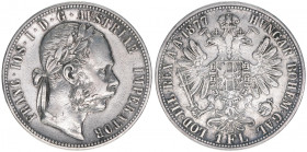 Franz Joseph I. 1848-1916
1 Gulden, 1876. Wien
12,20g
12,22g
ss