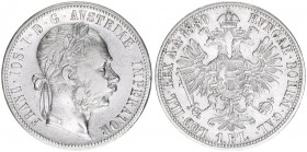Franz Joseph I. 1848-1916
1 Gulden, 1880. Wien
12,28g
ANK 31
ss+
