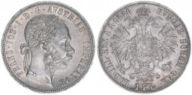Franz Joseph I. 1848-1916
1 Gulden, 1881. Wien
12,30g
ANK 31
vz