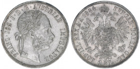 Franz Joseph I. 1848-1916
1 Gulden, 1884. Wien
12,37g
ANK 31
vz+