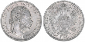 Franz Joseph I. 1848-1916
1 Gulden, 1885. Wien
12,29g
ANK 31
vz+