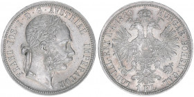 Franz Joseph I. 1848-1916
1 Gulden, 1889. Wien
12,30g
ANK 31
vz+