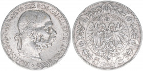 Franz Joseph I. 1848-1916
5 Kronen, 1900. Wien
23,85g
ANK 71
ss