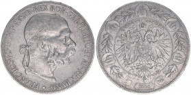 Franz Joseph I. 1848-1916
5 Kronen, 1900. Wien
23,82g
ANK 71
ss