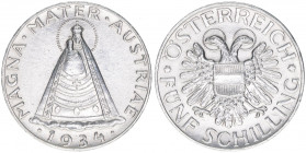 Verkehrsmünze
5 Schilling, 1934. Wien
14,96g
ANK 34
ss/vz