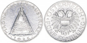 Verkehrsmünze
5 Schilling, 1935. Wien
15,03g
ANK 34
ss/vz