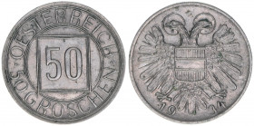 Verkehrsmünze
50 Groschen, 1934. Wien
5,41g
ANK 15
vz