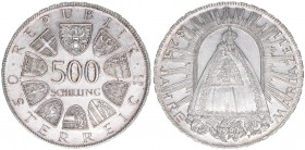 Gedenkmünze
500 Schilling, 1982. 825 Jahre Mariazell
Wien
23,88g
ANK 11
vz