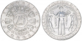 Gedenkmünze
25 Schilling, 1955. Wiedereröffnung der Bundestheater
Wien
13,02g
ANK 1
vz-