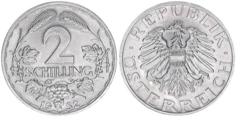 Verkehrsmünze
2 Schilling, 1952. Wien
2,82g
ANK 33
vz/stfr