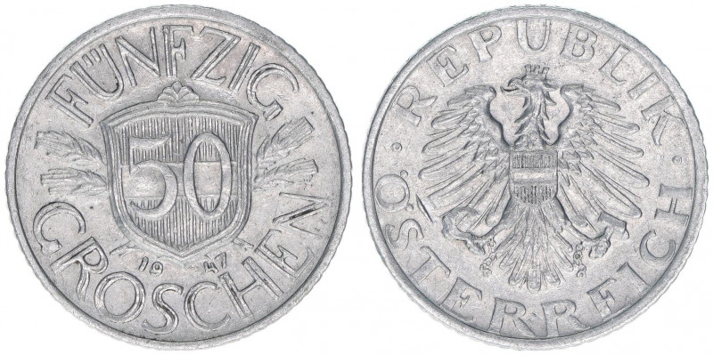 Verkehrsmünze
50 Groschen, 1947. Wien
1,38g
ANK 17
ss/vz