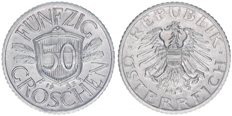 Verkehrsmünze
50 Groschen, 1955. Wien
1,39g
ANK 17
vz/stfr