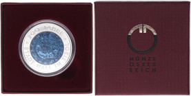 25-Euro Sondergedenkmünzen Bimetall Niob
25 Euro, 2003. 700 Jahre Stadt Hall in Tirol - Auflage 50.000 - in Originalschachtel der Münze Österreich mit...