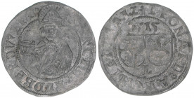 Leonhard von Keutschach 1495-1519
Erzbistum Salzburg. Batzen, 1515. selten
Salzburg
3,07g
Zöttl 68, Probszt 110
ss/vz