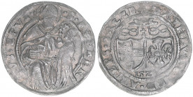 Matthäus Lang von Wellenburg 1519-1540
Erzbistum Salzburg. 10 Kreuzer, 1528. sehr seltener Jahrgang
Salzburg
5,15g
Zöttl 246, Probszt 244
vz-