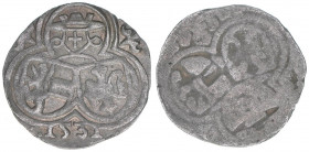 Matthäus Lang von Wellenburg 1519-1540
Erzbistum Salzburg. 2 Pfennige, 1531. Salzburg
0,41g
Zöttl 298, Probszt 287
ss
