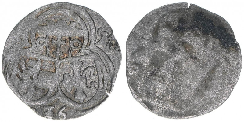 Matthäus Lang von Wellenburg 1519-1540
Erzbistum Salzburg. 2 Pfennige, (15)36. s...