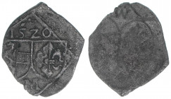 Matthäus Lang von Wellenburg 1519-1540
Erzbistum Salzburg. Pfennig, 1520. Salzburg
0,32g
Zöttl 314, Probszt 301
ss+