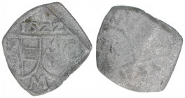 Matthäus Lang von Wellenburg 1519-1540
Erzbistum Salzburg. Pfennig, 1522. Salzburg
0,32g
Zöttl 316, Probszt 303
ss