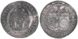 Wolf Dietrich von Raitenau 1587-1612
Erzbistum Salzburg. Taler, ohne Jahr. Salzburg
28,82g
Zöttl 974, Probszt 825
vz+