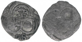 Wolf Dietrich von Raitenau 1587-1612
Erzbistum Salzburg. 2 Pfennige, (15)98. Salzburg
0,48g
Zöttl 1026, Probszt 867
ss/vz