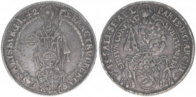 Paris Graf Lodron 1619-1653
Erzbistum Salzburg. 1/4 Taler, 1642. Salzburg
7,03g
Zöttl 1549, Probszt 1276
ss