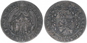 Paris Graf Lodron 1619-1653
Erzbistum Salzburg. 1/9 Taler, 1627. Salzburg
3,18g
Zöttl 1601, Probszt 1300
ss