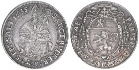 Paris Graf Lodron 1619-1653
Erzbistum Salzburg. 1/9 Taler, 1635. Salzburg
3,14g
Zöttl 1606, Probszt 1305
vz