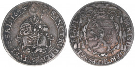 Paris Graf Lodron 1619-1653
Erzbistum Salzburg. 1/9 Taler, 1644. Salzburg
3,15g
Zöttl 1612, Probszt 1313
ss/vz