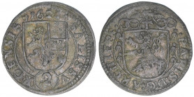 Paris Graf Lodron 1619-1653
Erzbistum Salzburg. 2 Kreuzer, 1624. Salzburg
1,01g
Zöttl 1620, Probszt 1317
ss/vz