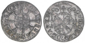 Guidobald Graf Thun-Hohenstein 1654-1668
Erzbistum Salzburg. Kreuzer, 1655. selten
Salzburg
0,62g
Zöttl 1843, Probszt 1521
ss