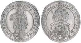 Johann Ernst Graf Thun-Hohenstein 1687-1709
Erzbistum Salzburg. 1/4 Taler, 1700. Salzburg
7,43g
Zöttl 2200, Probszt 1835, BR 3497
vz/stfr