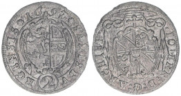 Johann Ernst Graf Thun-Hohenstein 1687-1709
Erzbistum Salzburg. 1/2 Reichsbatzen, 1697. Salzburg
0,80g
Zöttl 2230, Probszt 1866
ss