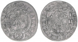 Johann Ernst Graf Thun-Hohenstein 1687-1709
Erzbistum Salzburg. 1/2 Reichsbatzen, 1698. Salzburg
1,02g
Zöttl 2231, Probszt 1867
ss