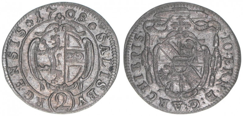 Johann Ernst Graf Thun-Hohenstein 1687-1709
Erzbistum Salzburg. 1/2 Reichsbatzen...