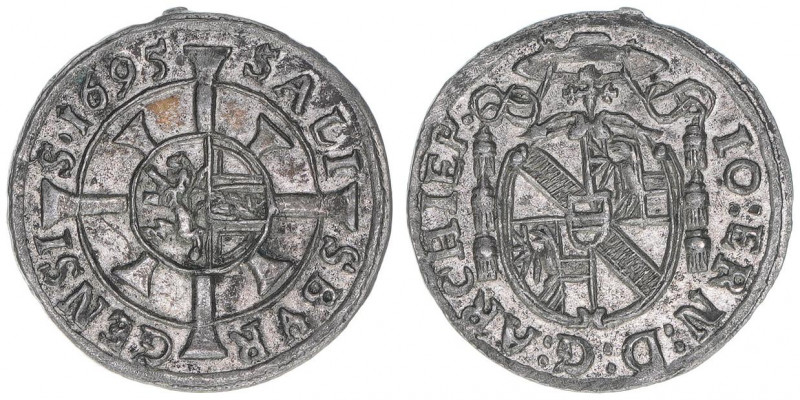 Johann Ernst Graf Thun-Hohenstein 1687-1709
Erzbistum Salzburg. Kreuzer, 1695. S...
