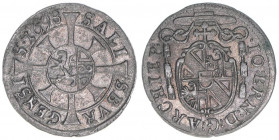 Johann Ernst Graf Thun-Hohenstein 1687-1709
Erzbistum Salzburg. Kreuzer, 1698. Salzburg
0,76g
Zöttl 2254, Probszt 1890
ss/vz