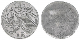 Johann Ernst Graf Thun-Hohenstein 1687-1709
Erzbistum Salzburg. 1/2 Kreuzer, 1695. Salzburg
0,49g
Zöttl 2273, Probszt 1907
vz-