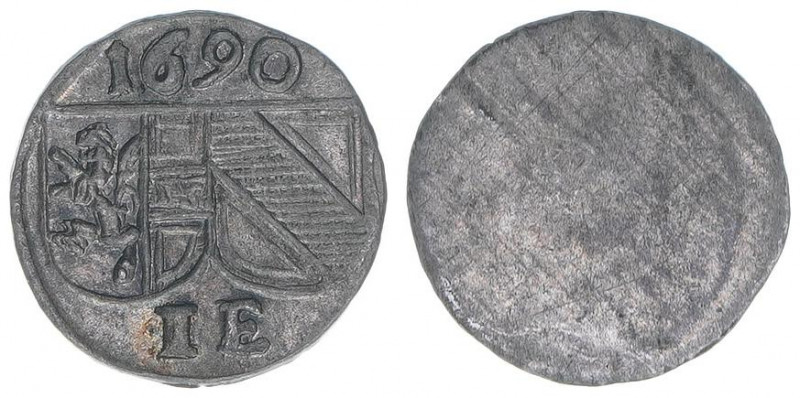 Johann Ernst Graf Thun-Hohenstein 1687-1709
Erzbistum Salzburg. Pfennig, 1690. S...