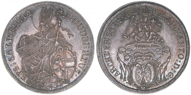 Franz Anton Fürst von Harrach 1709-1727
Erzbistum Salzburg. 1/4 Taler, 1712. Var...