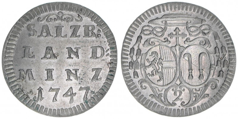 Andreas Jakob Graf Dietrichstein 1747-1753
Erzbistum Salzburg. 1/2 Landbatzen, 1...