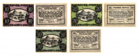 10 Heller, 20 Heller, 50 Heller
Dürnstein an der Donau. Kodnar, Künstner